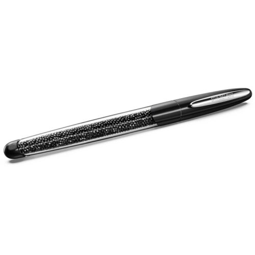 Penna roller crystalline nova nera, cromato