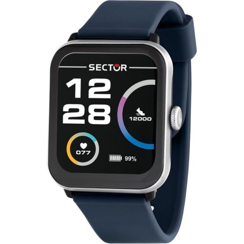Smartwatch uomo Sector S-08 blu silicone IP67 digitale