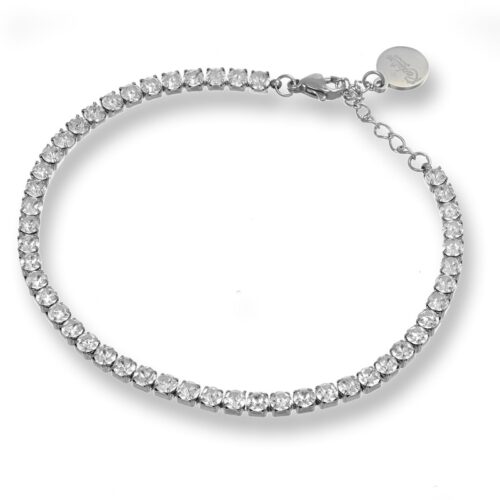 Bracciale Tennis Revolution Gioielli Luxeline Acciaio Cristalli