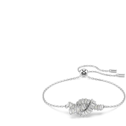 Bracciale Swarovski argento con cristalli bianchi elegante