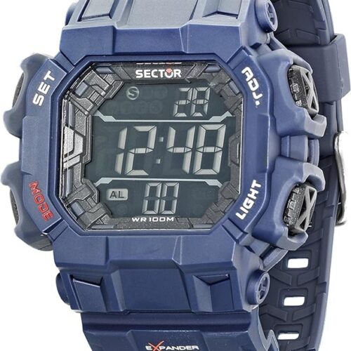 Orologio digitale uomo Sector blu silicone 100m sport