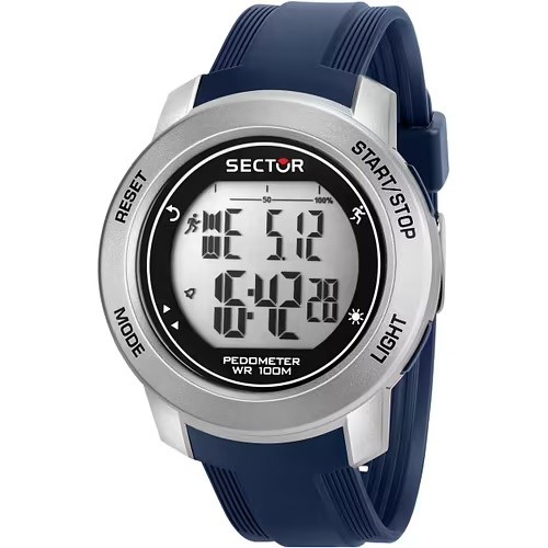 Orologio uomo Sector analogico digitale blu silicone sport 50m