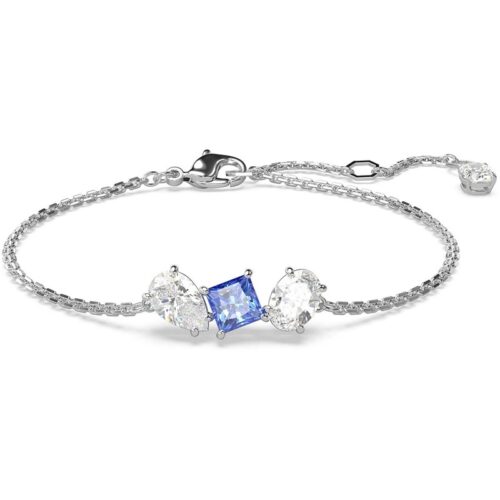 Bracciale Swarovski cristalli blu e bianchi elegante donna