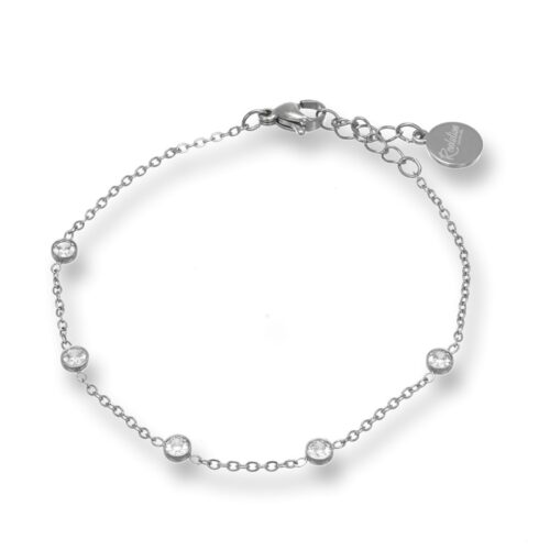 Bracciale Punto Luce Revolution Gioielli Essenza Acciaio Cristalli