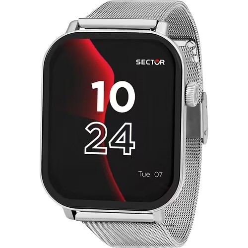 Smartwatch Sector acciaio display touch cinturino mesh