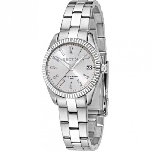 Orologio donna Sector acciaio quadrante argento data WR50M