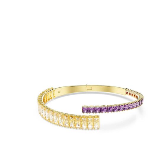 Bracciale Swarovski oro con cristalli bianchi elegante