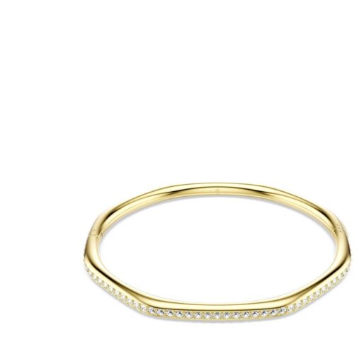 Bracciale Swarovski rigido oro con cristalli bianchi pavรฉ