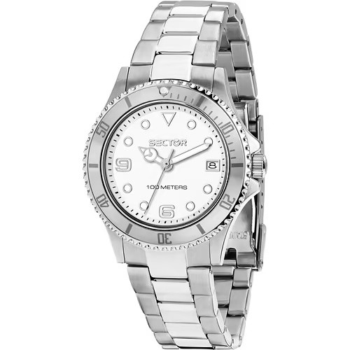 Orologio donna Sector acciaio quadrante bianco 100m