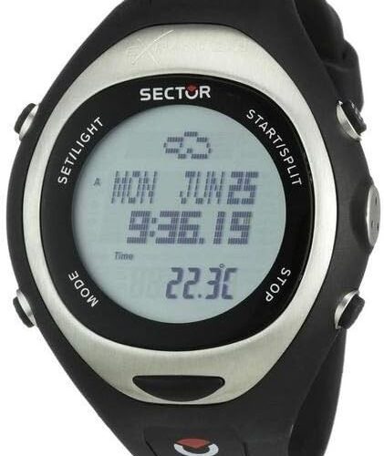 Orologio digitale uomo Sector nero sport cronometro 100m