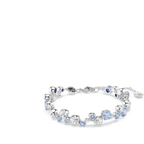Bracciale Swarovski oro con cristalli bianchi minimal luminoso