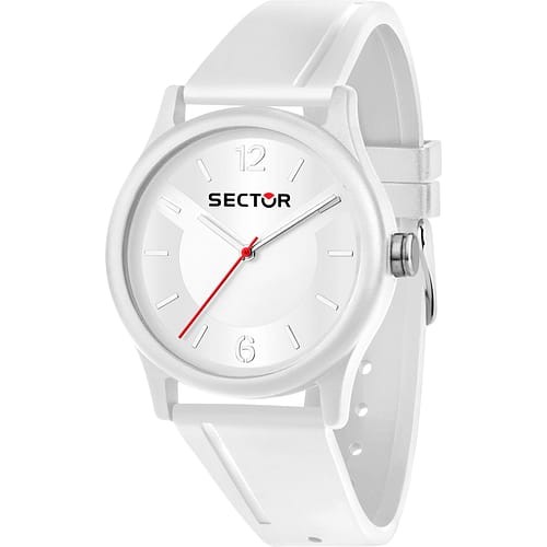 Orologio uomo Sector analogico bianco silicone minimal