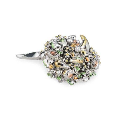 Cornucopia Frutta Colorata Acca Argento AR 404 CN 8 cm