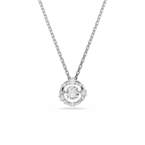 Pendente Swarovski Constella Dancing Stone Cristalli Bianchi