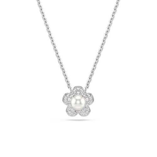 Collana Swarovski Ariana Grande Fiore Bianco Placcata Rodio