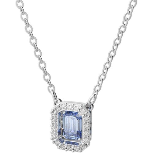 Collana Swarovski Una blu con cristallo ottagonale