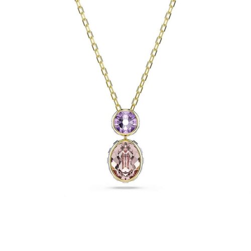 Pendente Swarovski Chroma Multicolor Cristalli Oro
