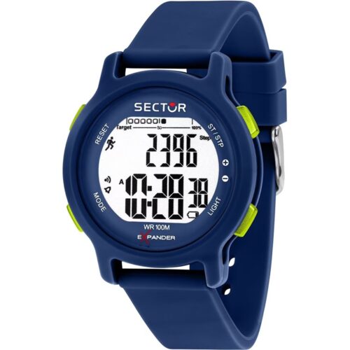Orologio digitale uomo Sector blu fitness silicone 100m