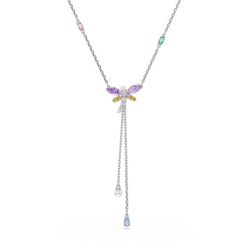 Collana Swarovski Ariana Grande Libellula Multicolore Placcata Rodio