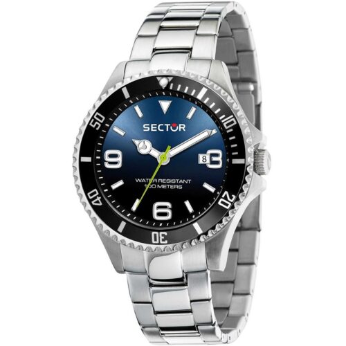 Orologio uomo Sector acciaio quadrante blu 100m