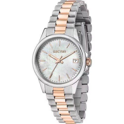 Orologio donna Sector acciaio bicolore quadrante madreperla