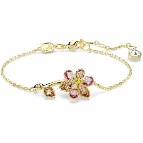 Bracciale Swarovski tennis argento con cristalli bianchi