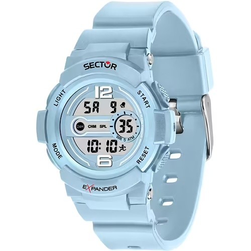 Orologio unisex Sector EX-16 digitale azzurro silicone 100m