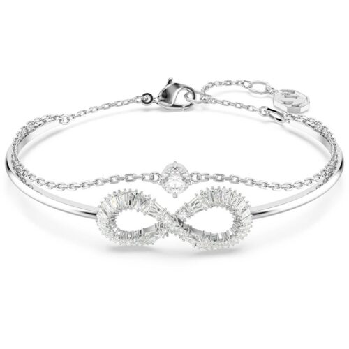 Bracciale Swarovski infinito argento cristalli pavรฉ elegante donna