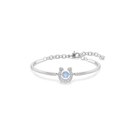 Bracciale Swarovski rodiato con cristalli bianchi e design elegante