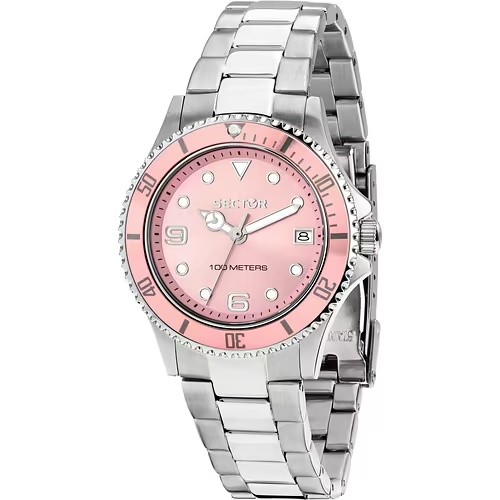 Orologio donna Sector acciaio quadrante rosa 100m