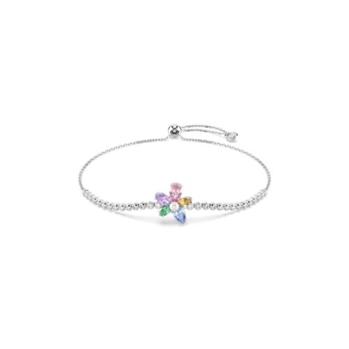 Bracciale Swarovski Ariana Grande fiore multicolore cristalli regolabile rodiato