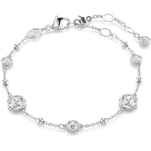 Bracciale Swarovski argento con cristalli e punti luce rotondi