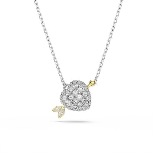 Collana Swarovski Dextera Cerchi Cristalli Bianchi