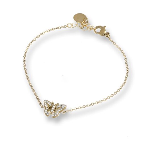 Bracciale Farfalla Revolution Gioielli Essenza Acciaio Dorato