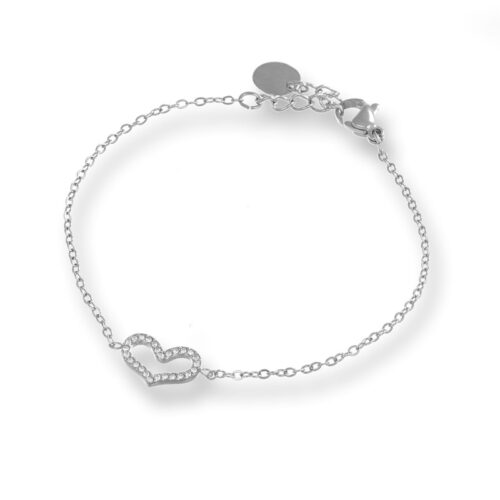 Bracciale Cuore Revolution Gioielli Essenza Acciaio Cristalli