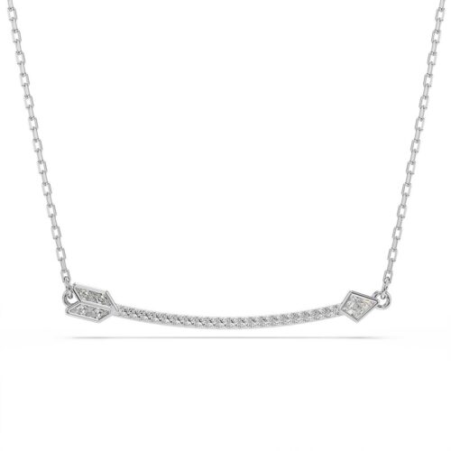 Pendente Swarovski Idyllia Freccia Cristalli Bianchi Rodio