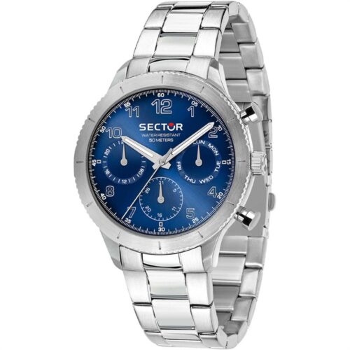 Orologio uomo Sector multifunzione acciaio quadrante blu