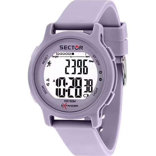 Orologio digitale donna Sector lilla silicone fitness 100m
