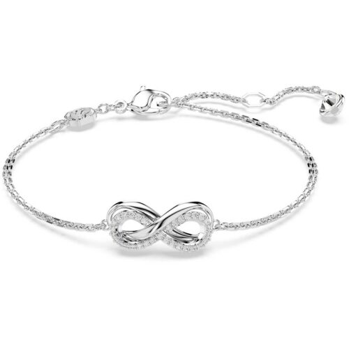 Bracciale Swarovski infinito argento con cristalli donna