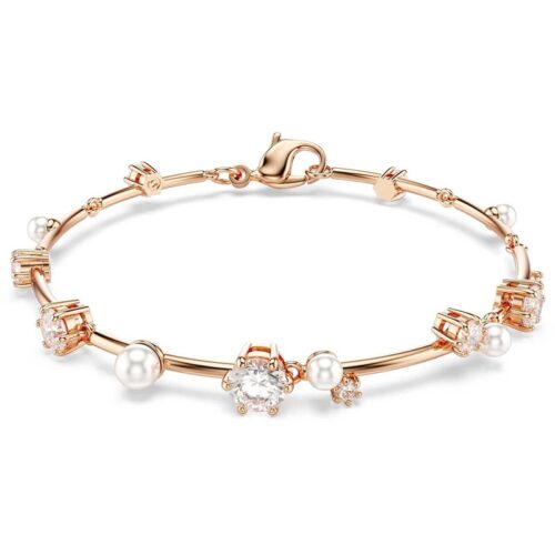 Bracciale Swarovski argento con cristalli bianchi eleganti