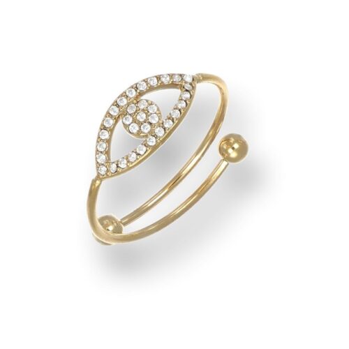 Anello Donna Revolution Gioielli Essenza Elegante Dorato