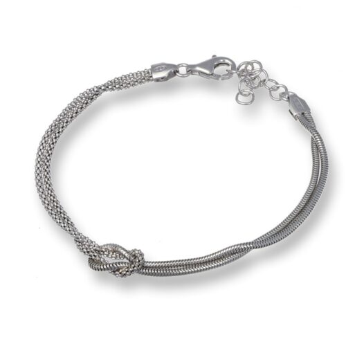 Bracciale TerryOro Intrecci 137B2610 Bracciale Corda Intrecciata E Rollò Con Nodo Centrale
