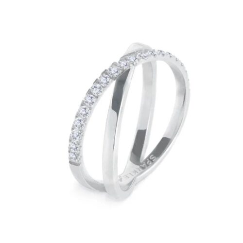 Anello Marlù 31AN0014W-14 dal design essenziale acciaio bianco