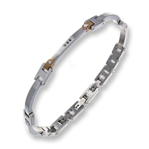 Bracciale Uomo Revolution Luxeline Uomo Acciaio Nero