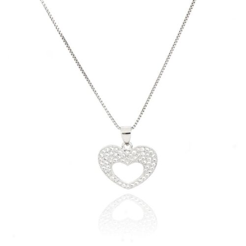 Collana TerryOro Essenza 217P-2029 Cuore bianchi
