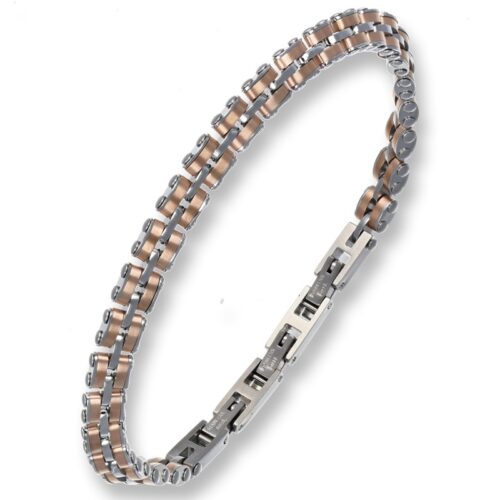 Bracciale Uomo Revolution Forge Maglia Pantera Rosรฉ