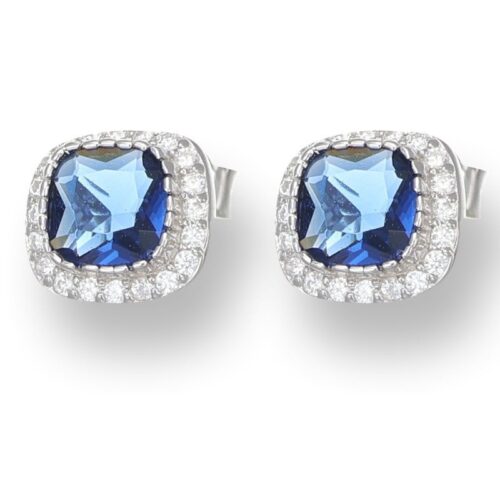 Orecchini TerryOro 217E-2971 ZF Quadrato Argento 925 Blu