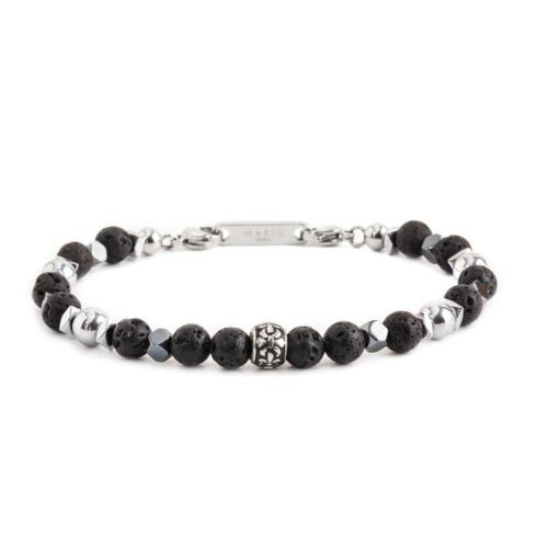 Bracciale Marlù 13BR112 con pietra acciaio titanio