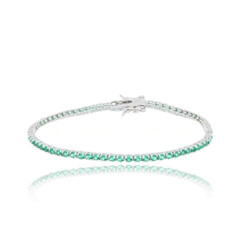 Bracciale Tennis TerryOro Luxeline 217B-0400 SM Zirconi 2 mm Verdi