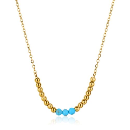 Collana Donna Sagapò Glint SGI08 in acciaio con finitura dorata